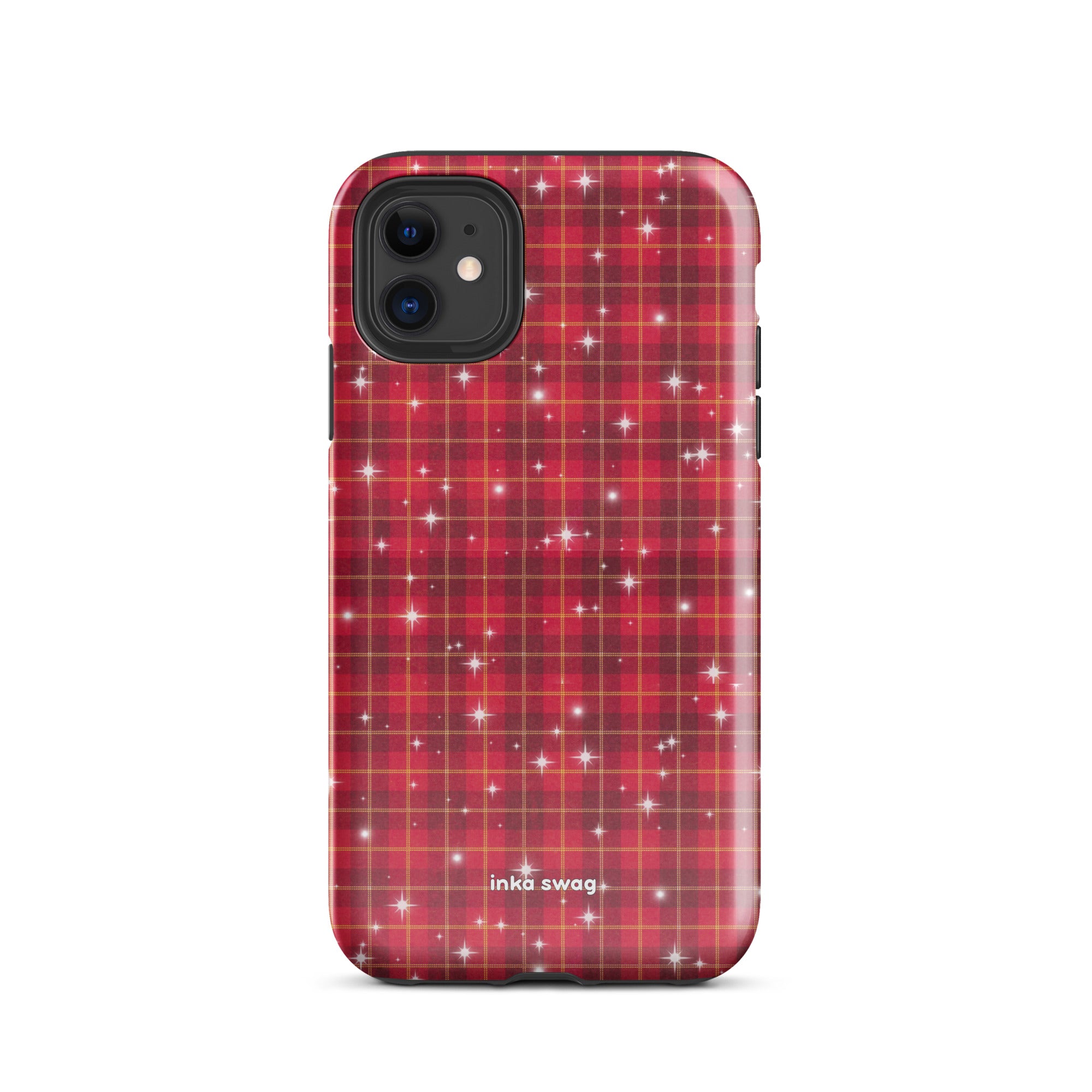 Sparkly Red Plaid